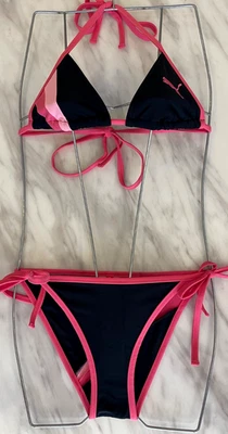 Puma Mujeres Traje de Baño Negro Traje de Baño Traje de Baño M Baño Bikini Piscina 34 Foto 1 de 4