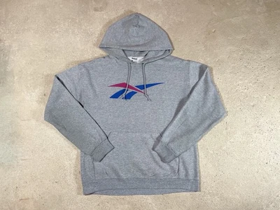 Reebok Classic Gray Hoodie Men’s Medium – Vintage Style - Imagem 1 de 4