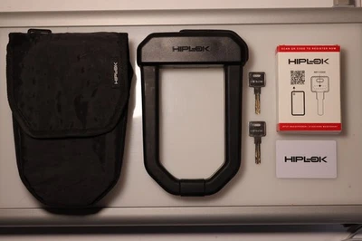 Hiplok D1000 Anti-Angle Grinder U-Lock Bike/Motorcyle Diamond Lock + Carry Pouch - Image 1 of 4