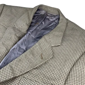 Hickey Freeman Men's 100% Wool 2-Button Blazer Beige Textured • 44-XL - Picture 1 of 15