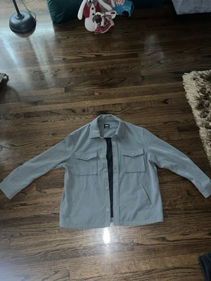 Zara light blue-grey shirt jacket, - Image 1 of 4