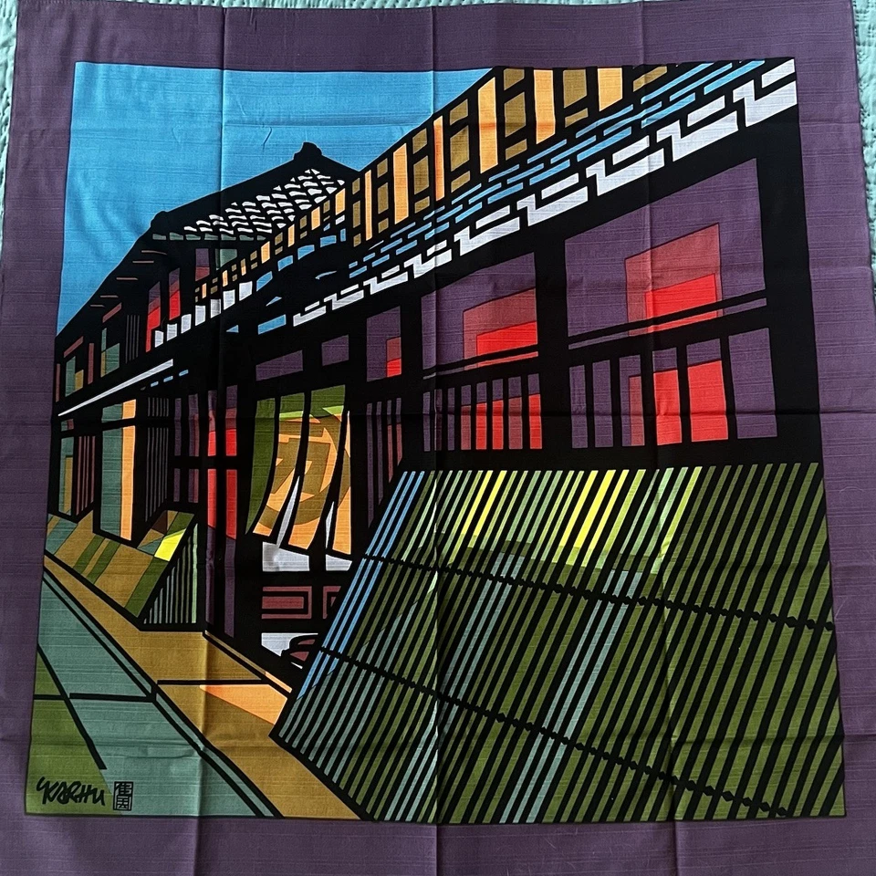 Tapiz Furoshiki Clifton Karhu KYOTO Gion Ichiriki estampado de algodón Foto 1 de 4