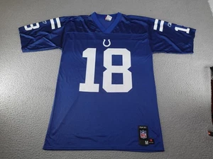 Indianapolis Colts Peyton Manning Jersey Mens Medium Blue Reebok NFL Football - Picture 1 of 14