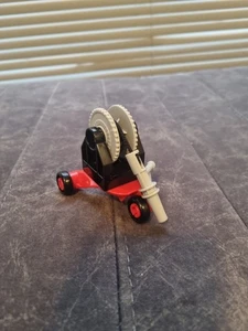 Duplo Hose Black Holder 2 x 2 with Drum, On Wheels, Lego Duplo  - Picture 1 of 7