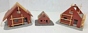 3 TYCO HO scale HOUSES UNDER CONSTRUCTION for Model Train Layouts & Displays - Picture 1 of 14