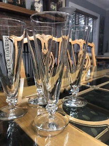 Set of 4 Vintage Elegant Pilsner Glasses - Picture 1 of 7