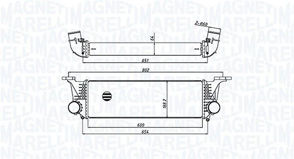 MAGNETI MARELLI Ladeluftkühler  für IVECO - Bild 1 von 1
