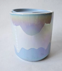 Starbucks Coffee 8oz Ceramic Travel Desk Mug Glacier Icicle Iredescent 2023 - Picture 1 of 6