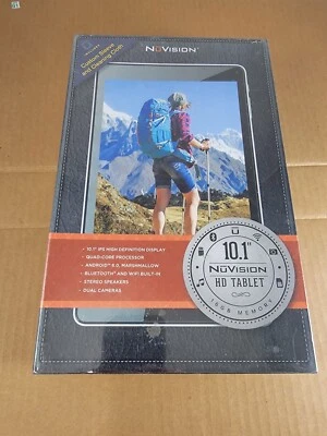 NuVision 10.1" QuadCore Android HD Tablet TM101A620M 1G ram/16GB storage NEW - Image 1 of 4