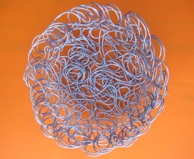 ALESSI Nuvem Corbeille ronde fil bleue 35 cm Design Fratelli Campana AFC10/30AZ - Photo 1/2