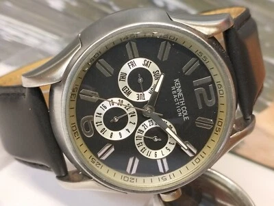 KENNETH COLE REACCIÓN MULTIFUNCIÓN CUARZO KC1230 JAPÓN HOMBRE COMPLETO FUNCIONANDO DE COLECCIÓN. Foto 1 de 4