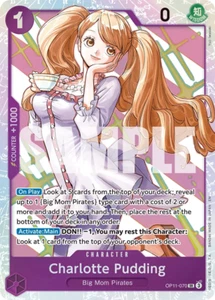 One Piece A Fist of Divine Speed Charlotte Pudding Super Rare OP11-070 NM EN - Picture 1 of 1