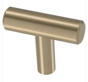 Liberty Steel Bar 1-5/8 in. (41 mm) Champagne Bronze Cabinet T-Knob Lot Of 12 - Picture 1 of 5