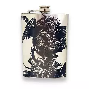 Flacone vintage St. Michael in acciaio inox 8 oz - Foto 1 di 7