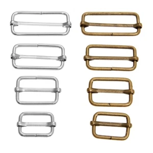 20Pcs Metal Square Ring Buckle Strap Slider for Bags Clothes Leather Accessories - Picture 1 of 9