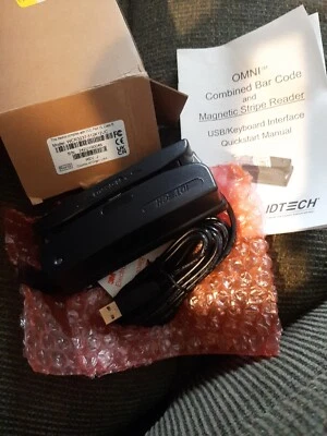 ID Tech WCR3237-512K12UC Omni Bar Code And Magnetic Stripe Reader. - Image 1 of 4