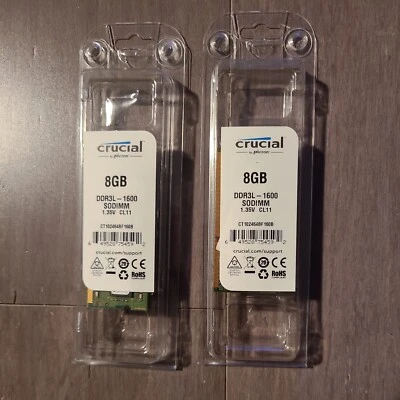 Samsung 4gb X4 Total 8gbDDR3 SODIMM PC3L-12800 Laptop Ram Memory M471B173EB0-YKO - Image 1 of 3