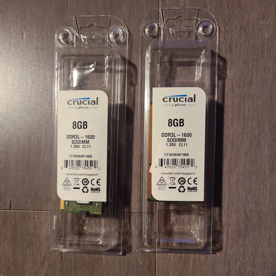 Samsung 4gb X4 Total 8gbDDR3 SODIMM PC3L-12800 Laptop Ram Memory M471B173EB0-YKO - Image 1 of 3