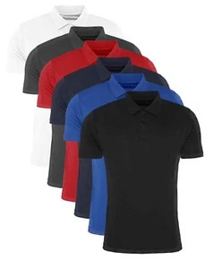 Polo deportivo atlético de poliéster suave secado rápido para hombre - Imagen 1 de 12
