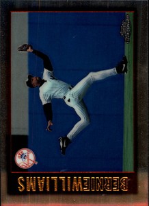 1997 Topps Chrome New York Yankees Baseball Card #57 Bernie Williams