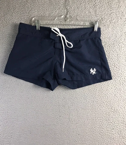 G-III MLB New York Yankess Board Shorts Womens M Blue Beach Swim 2009 Sample Cover