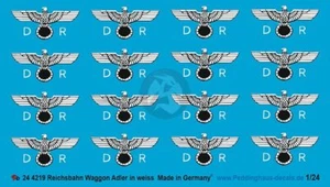 Peddinghaus 1/24 DRB vagón de ferrocarril alemán marcas águila finales de la Segunda Guerra Mundial (blanco) 4219 - Imagen 1 de 1
