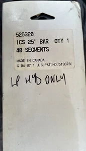 ICS Force4 Guide Bar For ICS 890F4 880F4 & 701-A Saws 25" 40 segment - Picture 1 of 5