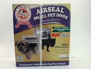 Ideal Pet Products Airseal Small Pet Door Telescoping Frame 6.6" x 7.25" Flap - Picture 1 of 10