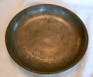 Superb Antique PEWTER PLATE BOWL Multiple Markings Engraved 8" Dated 1849 - Picture 1 of 6