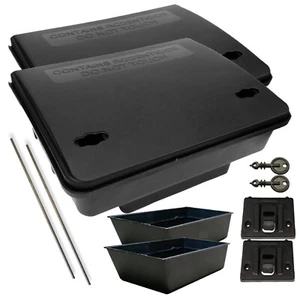 RAT BAIT BOX STATION ONLY for Rodent Rat Killer Poison PROFESSIONAL - Picture 1 of 16