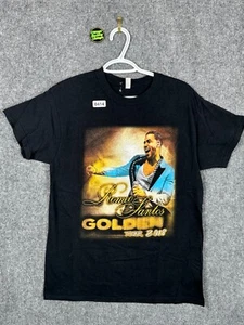 Romeo Santos Golden Tour T-Shirt Size M Adults Short Sleeve Black 2012 - Picture 1 of 10