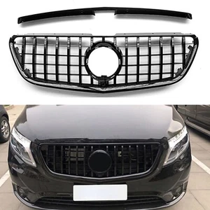 For Benz / Metris V260 W447 ABS Front Grille 2016-2020 GT R Grille Black A - Picture 1 of 11
