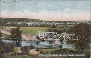 Vista principal de Farmington desde Powder House Hill sin dividir publicada en 1907 - Imagen 1 de 2