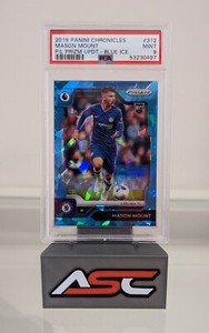 Mason Mount Panini Chronicles Prizm Soccer 2019/20 Blue Ice Rookie PSA 9 Chelsea