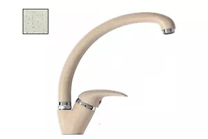 Rubinetto Cucina Miscelatore Monocomando Lavello Canna Curva Sabbia Beige - Foto 1 di 3