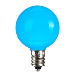 Vickerman 0.96 watt G40 Teal Ceramic LED Bulb with E12 Nickel Base - 25 per Bag - Picture 1 of 1
