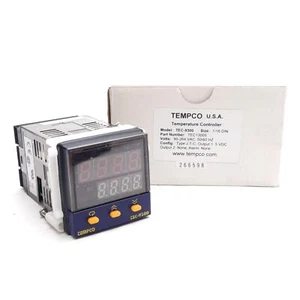Tempco TEC13005 Temperature Controller, Type-J, 90-264VAC IN, 5VDC OUT, 1/16DIN - Picture 1 of 8