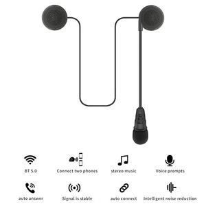 Rechargeable M8 Motorcycle Helmet Bluetooth 5.0 Headphone Stereo Headset w/ Mic - Picture 1 of 12
