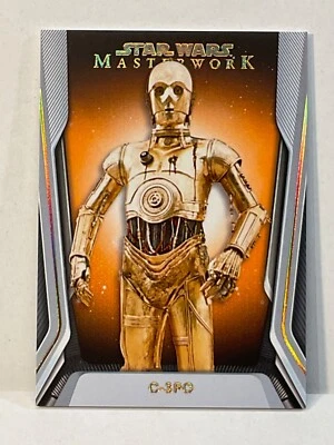2021 TOPPS STAR WARS MASTERWORK #20 C-3PO #/10 ORANGE #09/10 DROID - Image 1 of 2
