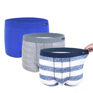 Lot 3 PACK Mens Boxer Briefs Trunks Shorts Underwear Cotton Stretch Size M - Picture 1 of 6