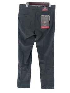 Van Heusen Flex3 Size 30 X 32 Slim Fit Dress Pants Mens Dark Gray grey Stretch - Picture 1 of 6