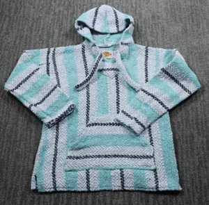 Earth Ragz Baha Drug Rug Hoodie Striped Pullover Outdoor Hippie Casual Adult S - Picture 1 of 13