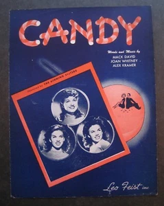 Candy by The Dinning Sisters sheet music - Picture 1 of 3