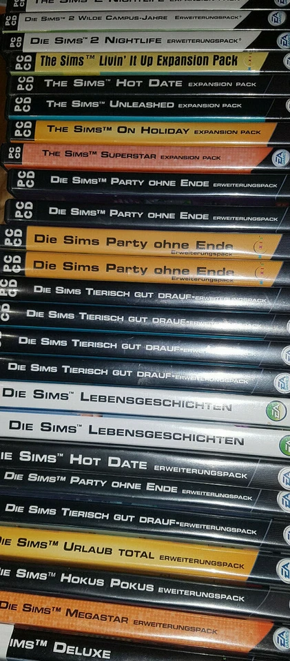 Die Sims 1 & 2 & 3 & 4&Geschichten PC-Spiele Erweiterungen Add-Ons 581/692/3 - Bild 1 von 1