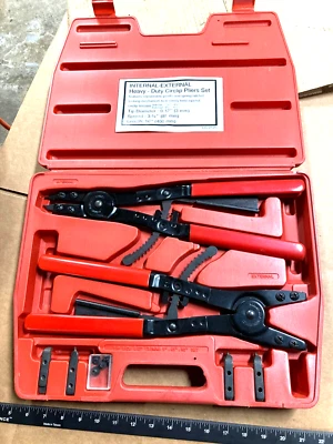 # Circlip Snap Ring 16" Pliers Set 12 Tips Internal - External Ratcheting - Image 1 of 4