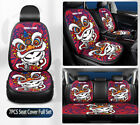 7PCS Universal Car Seat Covers Full Set For Woman Cushion Protector Front&Rear