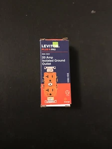 Salida dúplex a tierra aislada Leviton Pro 20A industrial de 125 V 5362-IGS - Imagen 1 de 2