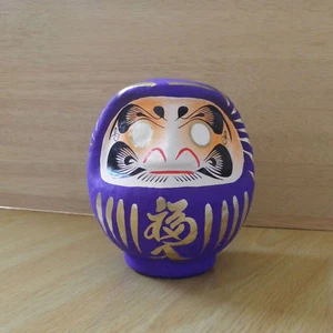 petit Daruma violet du Japon --- hauteur 11cm / Lila Daruma / purple Daruma - Picture 1 of 7
