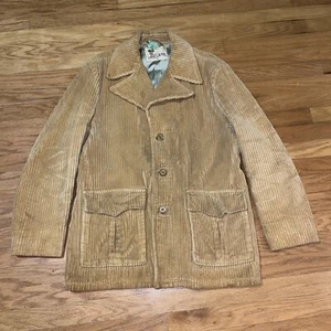 Vintage LAKELAND Herren Mantel Cord Gr. 42 Jacke gefüttert Blazer schwer LESEN - Bild 1 von 19