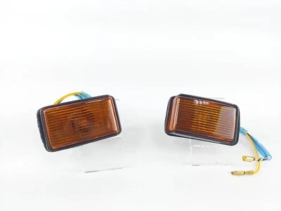 PAIR SMALL FRONT GUARD FLASHER BLINKER AMBER LIGHT For Holden Rodeo TF 1993-97 - image 1 of 4